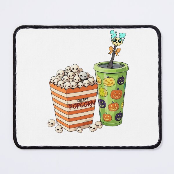 Item preview, Fun Halloween Movie Night Snacks Illustration Clipart designed and sold by VibranPalette.