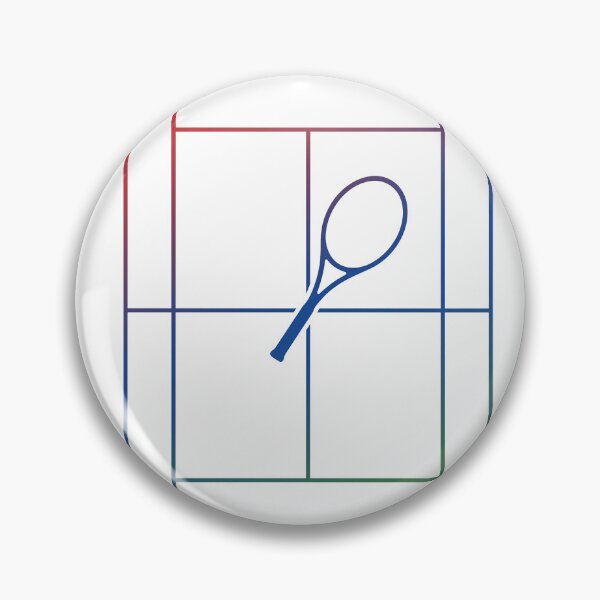 Item preview, Minimalist Tennis Court Layout Gradient Racket Sports Art designed and sold by KiwiRider.