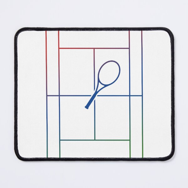 Item preview, Minimalist Tennis Court Layout Gradient Racket Sports Art designed and sold by KiwiRider.