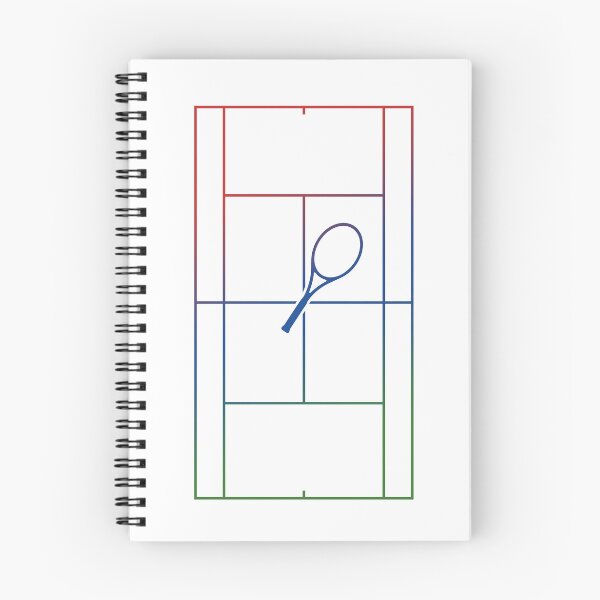 Item preview, Minimalist Tennis Court Layout Gradient Racket Sports Art designed and sold by KiwiRider.