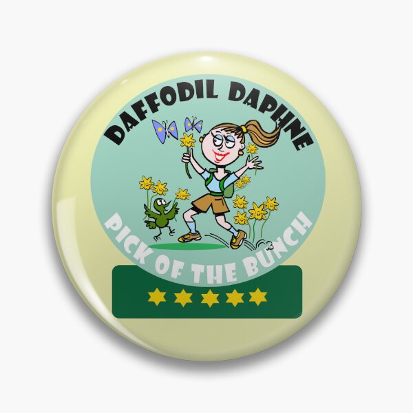 Item preview, Daffodil Daphne Pick Of The Bunch hiking cartoon designed and sold by Al Benge - NZ & Australian Art.