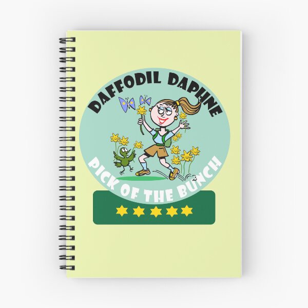Item preview, Daffodil Daphne Pick Of The Bunch hiking cartoon designed and sold by Al Benge - NZ & Australian Art.