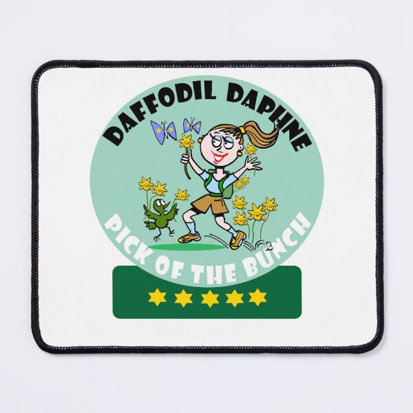 Item preview, Daffodil Daphne Pick Of The Bunch hiking cartoon designed and sold by Al Benge - NZ & Australian Art.
