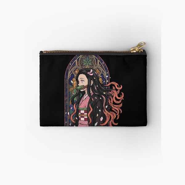 Item preview, Nezuko Kamado Demon Slayer Gothic Stained Glass Window Portrait designed and sold by mildaclairmo.