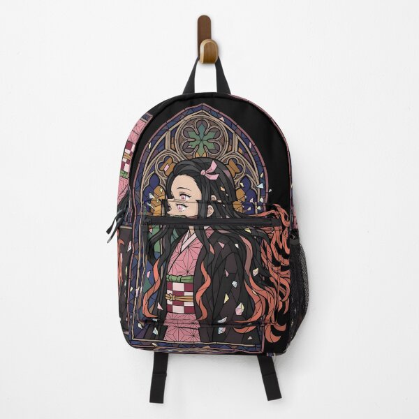 Item preview, Nezuko Kamado Demon Slayer Gothic Stained Glass Window Portrait designed and sold by mildaclairmo.