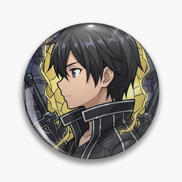 Item preview, Kirito Sword Art Online Dark Stained Glass Hero designed and sold by mildaclairmo.