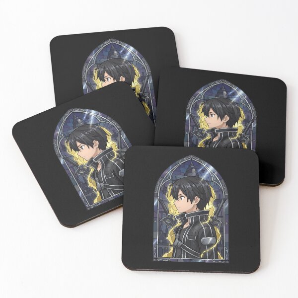 Item preview, Kirito Sword Art Online Dark Stained Glass Hero designed and sold by mildaclairmo.