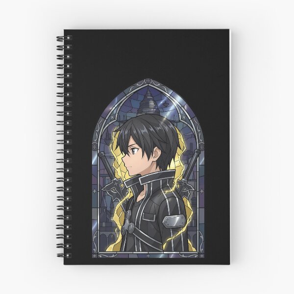 Item preview, Kirito Sword Art Online Dark Stained Glass Hero designed and sold by mildaclairmo.