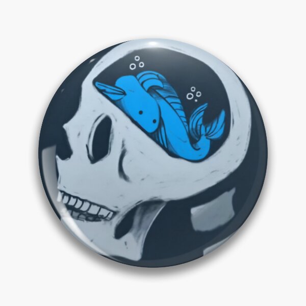 Item preview, Fish Inside Skull Surreal Art Cute designed and sold by RicBeastLab.