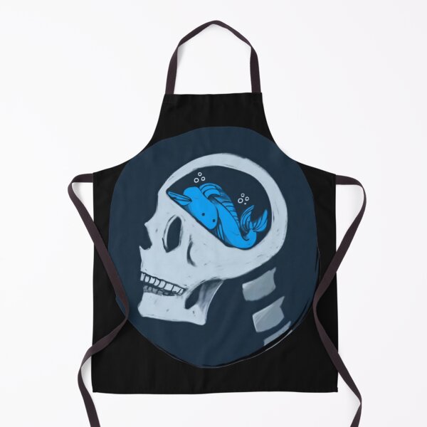 Item preview, Fish Inside Skull Surreal Art Cute designed and sold by RicBeastLab.