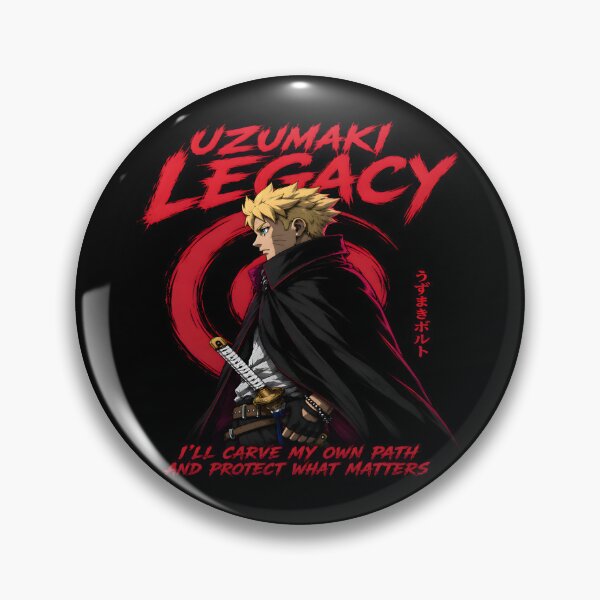Item preview,  Uzumaki Legacy - I'll Carve My Own Path|Sword Warrior- Red Black Hooded Cloak Aesthetic Design designed and sold by TTdesigns123.