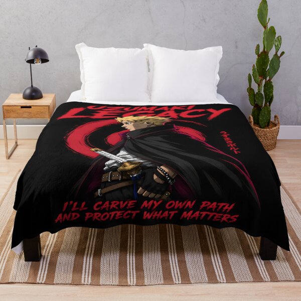 Item preview, Uzumaki Legacy - I'll Carve My Own Path|Sword Warrior- Red Black Hooded Cloak Aesthetic Design designed and sold by TTdesigns123.