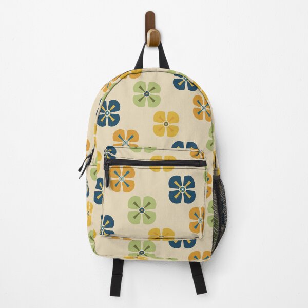 Item preview, Retro Kitchen Flowers Blue, Green, and Yellow designed and sold by jehb.creative.