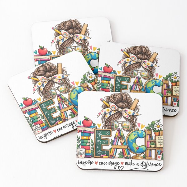 Item preview, Teach with Love Teacher Pencil & Daisy Design designed and sold by DijaMar.