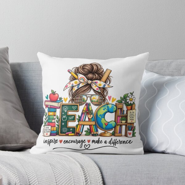 Item preview, Teach with Love Teacher Pencil & Daisy Design designed and sold by DijaMar.