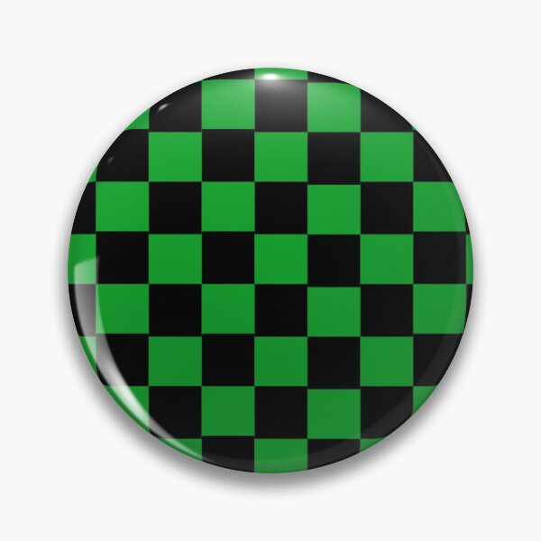 Item preview, Green and black checkerboard pattern designed and sold by Robobonez.