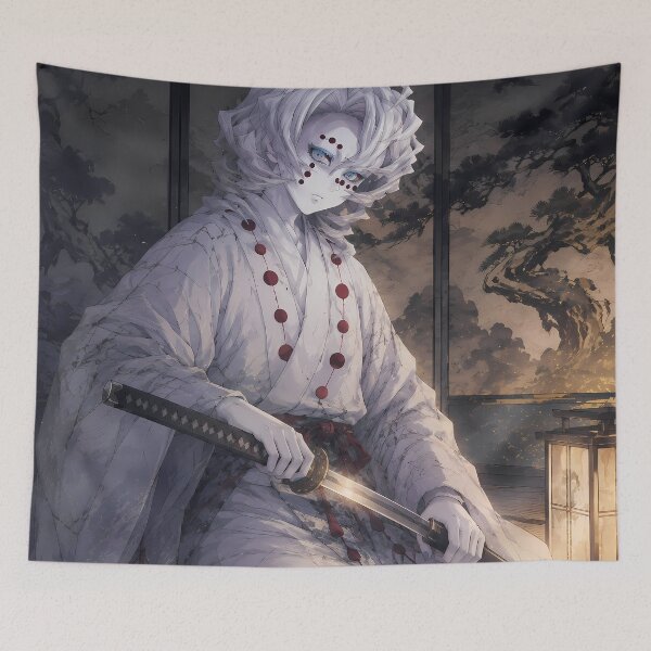 Item preview, Rui Demon Slayer Lantern Room Kimono Calm designed and sold by mildaclairmo.