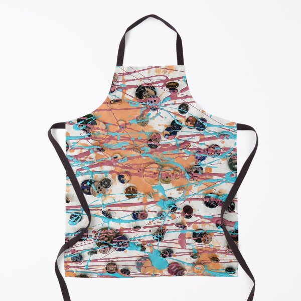 Item preview, Button Field Pastel Paint Drizzle Art designed and sold by THE SPLATTERED HAUS BY SAGE BANKS.