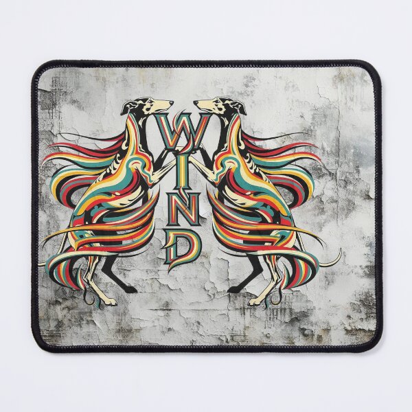 Item preview, GALOGO - Street Variations - Two Galgos Street Art No. 3 WIND designed and sold by GALOGO – Art for Sighthounds & Animal Welfare.