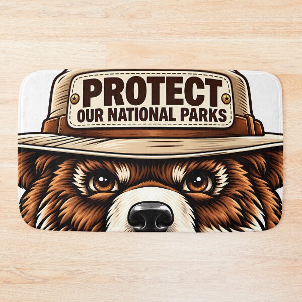 Item preview, Protect Our National Parks – Bear Wildlife Conservation Design designed and sold by WAUZ.