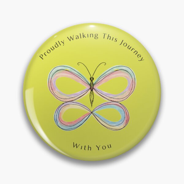 Item preview, Proudly Walking This Journey With You – Butterfly Infinity Art designed and sold by Sezee.