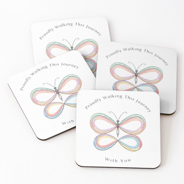 Item preview, Proudly Walking This Journey With You – Butterfly Infinity Art designed and sold by Sezee.