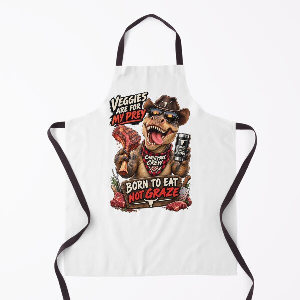 Item preview, VEGIES ARE MY PREY BORN TO EAT NOT TO GRAZE designed and sold by CarnivoreGifts.