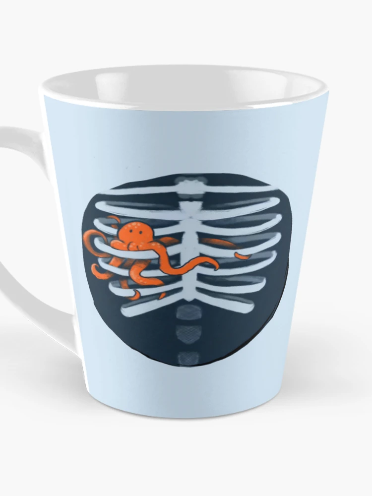 Thumbnail 3 of 4, Coffee Mug, Octopus Ribcage Heart Surreal designed and sold by RicBeastLab.