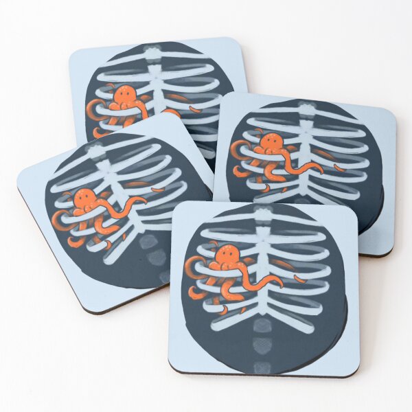 Item preview, Octopus Ribcage Heart Surreal designed and sold by RicBeastLab.