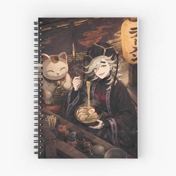 Item preview, Douma Demon Slayer Ramen Shop Lucky Cat Evening designed and sold by mildaclairmo.