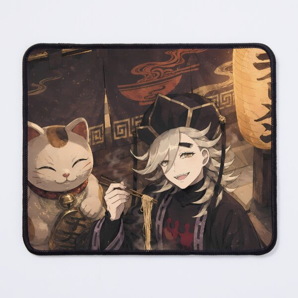 Item preview, Douma Demon Slayer Ramen Shop Lucky Cat Evening designed and sold by mildaclairmo.
