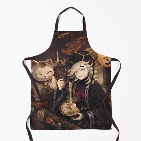 Item preview, Douma Demon Slayer Ramen Shop Lucky Cat Evening designed and sold by mildaclairmo.