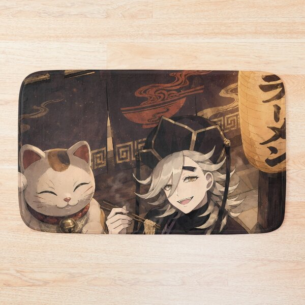 Item preview, Douma Demon Slayer Ramen Shop Lucky Cat Evening designed and sold by mildaclairmo.