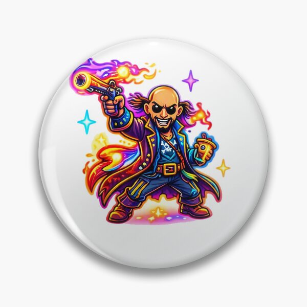 Item preview, Cool  Badass Pirate Cartoon designed and sold by Freestyle Prints.