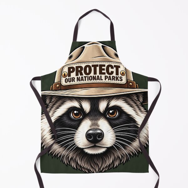Item preview, Protect Our National Parks – Raccoon Nature Conservation Design designed and sold by WAUZ.