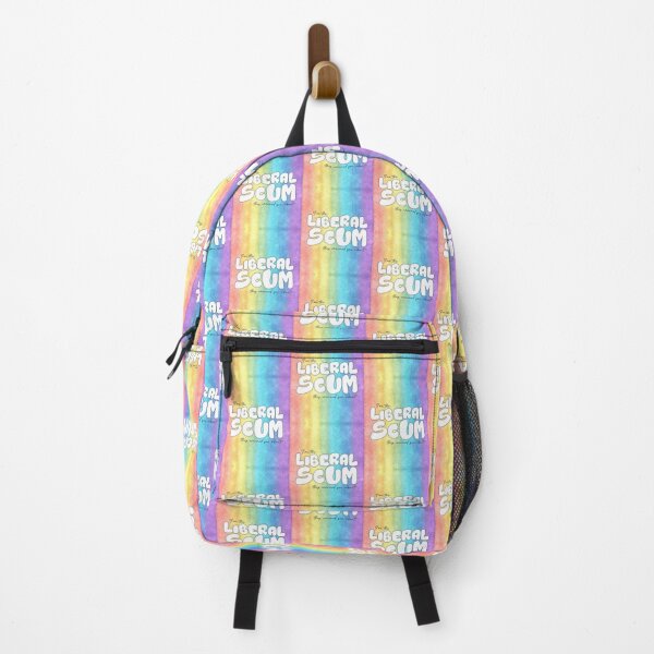 Item preview, I'm the Liberal Scum | Rainbow Background Art | Bold Political Statement Print designed and sold by RareSquareBearArts.