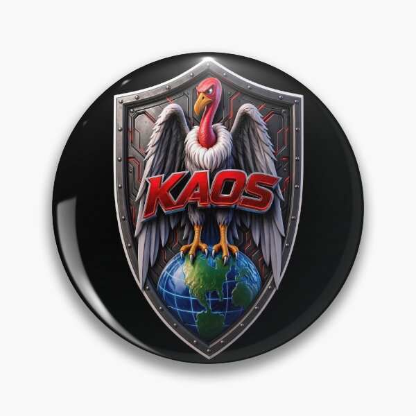 Item preview, KAOS World Domination | Funny Retro Spy Comedy Villain Emblem designed and sold by dwinburn.