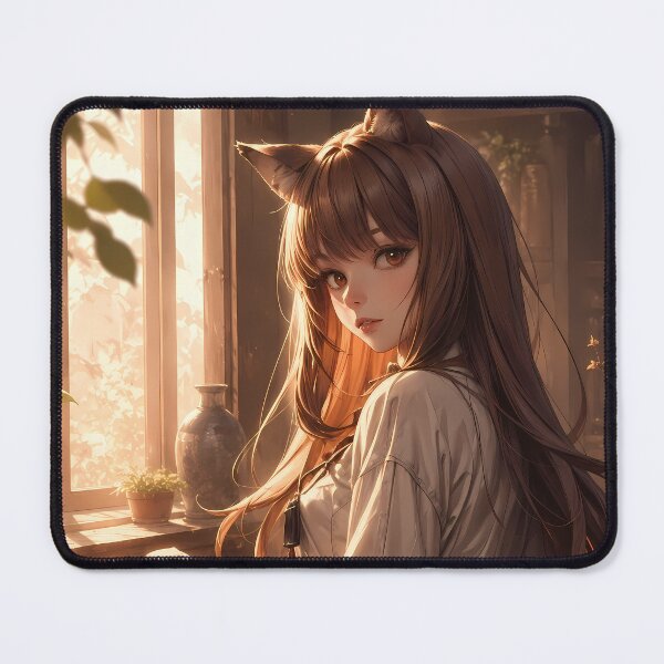 Item preview, Holo Spice and Wolf Cozy Sunset Reading designed and sold by mildaclairmo.