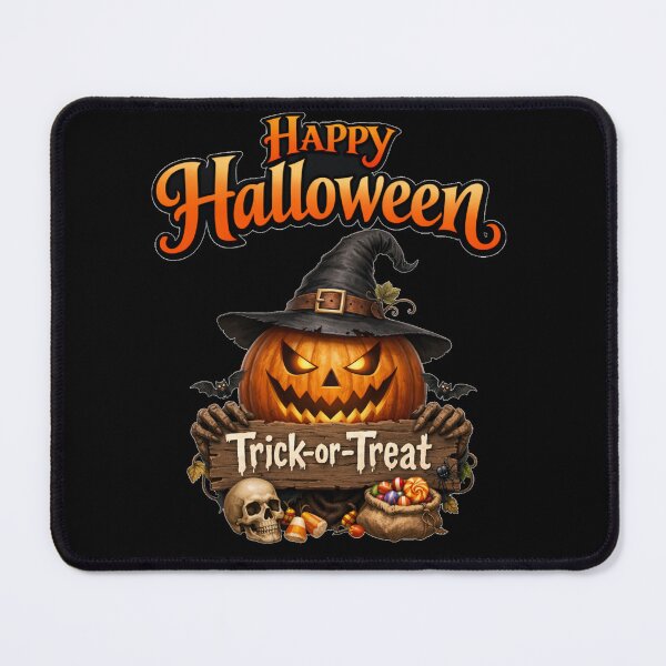 Item preview, Happy Halloween Trick or Treat Pumpkin Witch Hat designed and sold by DeliaDesignsCo.