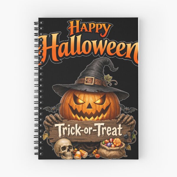 Item preview, Happy Halloween Trick or Treat Pumpkin Witch Hat designed and sold by DeliaDesignsCo.