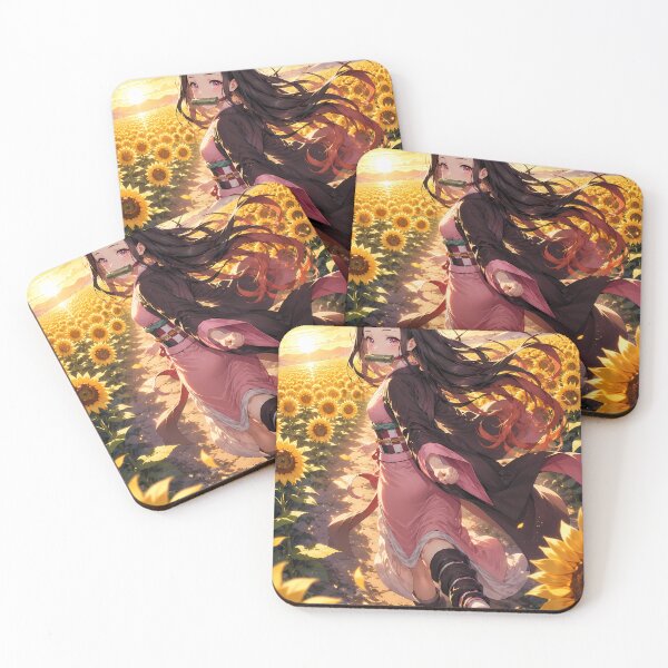 Item preview, Nezuko Kamado Demon Slayer Sunflower Sunset Journey designed and sold by Dashsopaner.