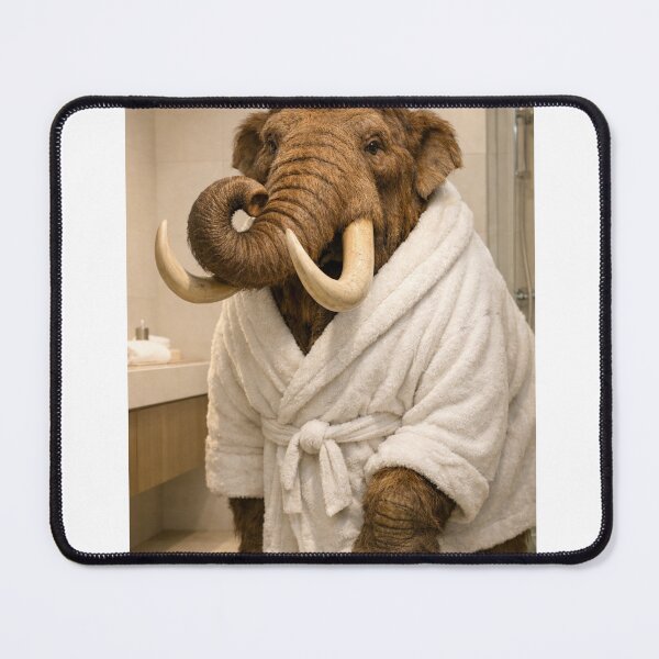 Item preview, Relaxing Bathrobe Mastodon designed and sold by Sillytoe.