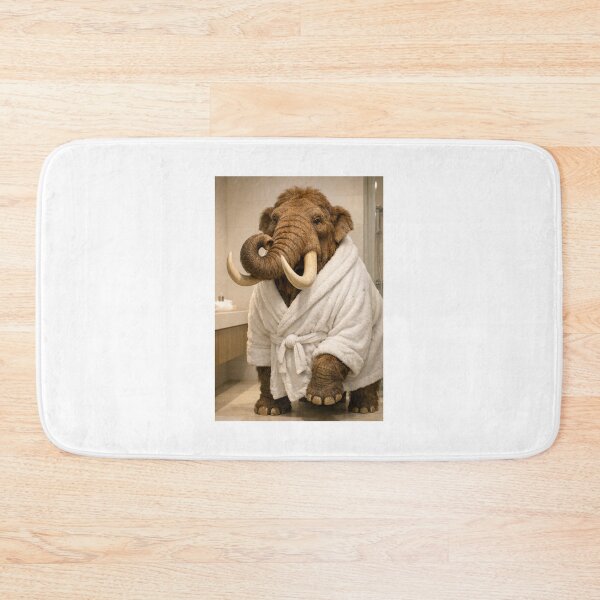 Item preview, Relaxing Bathrobe Mastodon designed and sold by Sillytoe.