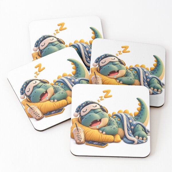 Item preview, Sleepy Dino | Cute Snoring Dinosaur designed and sold by Zosera.