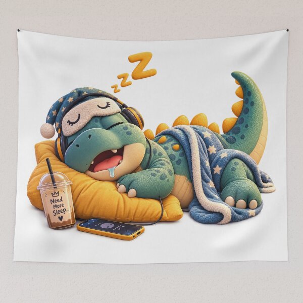 Item preview, Sleepy Dino | Cute Snoring Dinosaur designed and sold by Zosera.