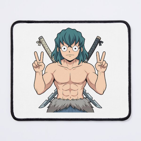 Item preview, Inosuke Hashibira Demon Slayer Double Peace Swords Comedy designed and sold by Dashsopaner.