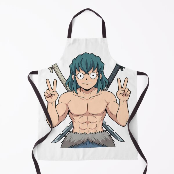 Item preview, Inosuke Hashibira Demon Slayer Double Peace Swords Comedy designed and sold by Dashsopaner.