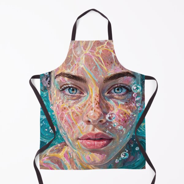 Item preview, Breathe Underwater - Acrylic Turquoise Ocean Portrait designed and sold by Surviving Monday Club.