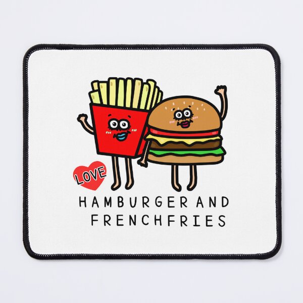 Item preview, Cute I LOVE HAMBURGER AND FRENCHFRIES designed and sold by kanaehonkawa.