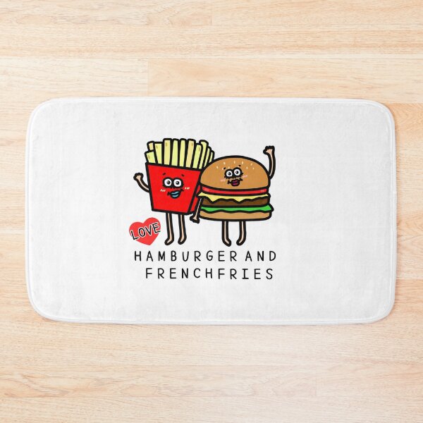 Item preview, Cute I LOVE HAMBURGER AND FRENCHFRIES designed and sold by kanaehonkawa.